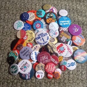 Vintage Button Pin Collection